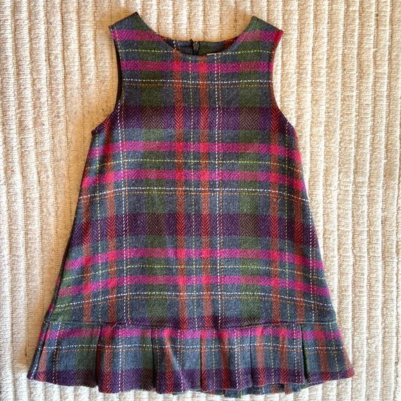 Gymboree Wool Plaid Jumper Dress, Girls size 5T, EUC - Picture 1 of 6